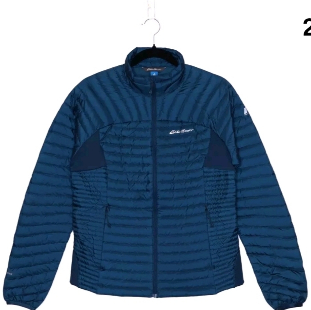 EDDIE BAUER First Ascent Down Jacket Peacock MicroTherm 2.0 800 Fill  Medium